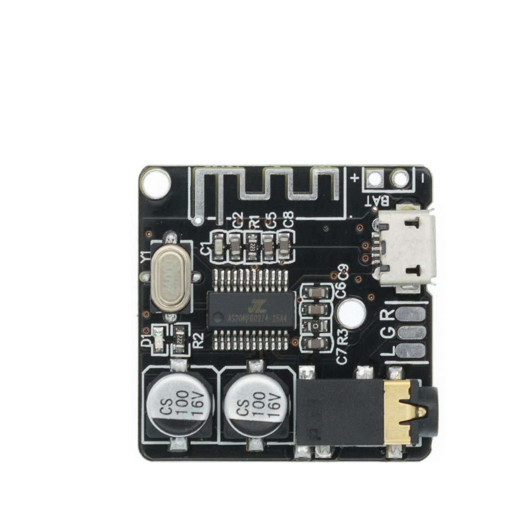 Receptor De Audio Bluetooth 5.0 Pro botones Microusb salida jack